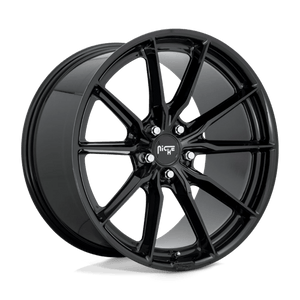 Niche M240 RAINIER Gloss Black 18x8 +30 5x120mm 72.6mm - WheelWiz