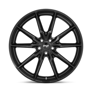 Niche M240 RAINIER Gloss Black 22x9 +38 5x108mm 72.6mm - WheelWiz