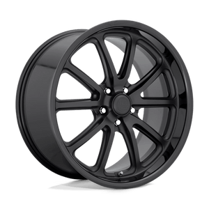 US MAG U123 RAMBLER Gloss Black Matte Black 22x11 +18 5x127mm 78.1mm - Wheelwiz