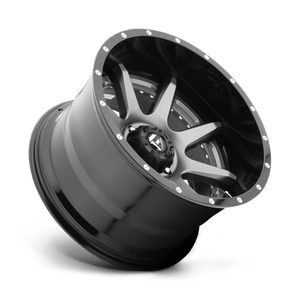Fuel Offroad D238 RAMPAGE Matte Gun Metal Black Lip 22x12 -44 8x165.1mm 125.1mm - 2 PIECE - Wheelwiz