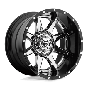 Fuel Offroad D247 RAMPAGE Chrome Plated Gloss Black Lip 20x10 -19 5x127mm 78.1mm - 2 PIECE - WheelWiz