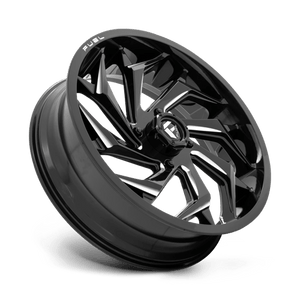 Fuel Offroad D753 REACTION Gloss Black Milled 20x7 +13 4x156mm 132mm - Wheelwiz