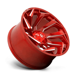 Fuel Offroad D754 REACTION Candy Red Milled 24x12 -44 5x127|5x139.7mm 87.1mm - Wheelwiz