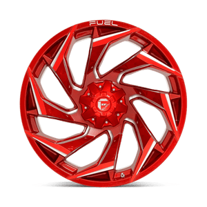 Fuel Offroad D754 REACTION Candy Red Milled 24x12 -44 5x127|5x139.7mm 87.1mm - Wheelwiz
