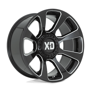 XD Series XD854 REACTOR Gloss Black Milled 20x9 +18 6x135|6x139.7mm 106.1mm - Wheelwiz