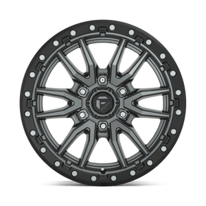 Fuel Offroad D680 REBEL Matte Gunmetal Black Bead Ring 18x9 +20 5x139.7mm 78.1mm - Wheelwiz