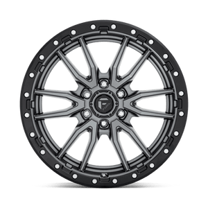 Fuel Offroad D680 REBEL Matte Gunmetal Black Bead Ring 20x9 +20 6x139.7mm 106.1mm - Wheelwiz