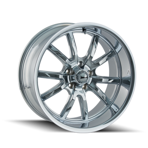 Ridler 650 Chrome 22x9.5 +18 5x114.3mm 70.5mm - WheelWiz