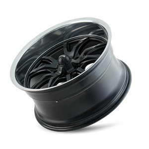 Ridler 650 Matte black polished 20x8.5 +30 5x120mm 72.62mm - Wheelwiz