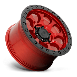 Black Rhino RIOT Candy Red W/ Black Ring & Bolts 17x9 +12 6x139.7mm 112.1mm - WheelWiz