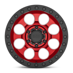 Black Rhino RIOT Candy Red W/ Black Ring & Bolt 17x9 -18 6x139.7mm 112.1mm - Wheelwiz