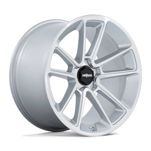 Rotiform R192 BTL Gloss Silver W/ Machined Face 22x10 +35 5x112mm 66.6mm