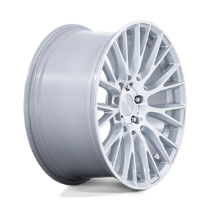 Rotiform RC201 LSE Gloss Silver W/ Machined Face 19x8.5 +25 5x112mm 66.6mm