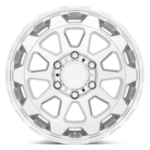 Black Rhino ROTOR Gloss Silver W/mirror Cut Face 20x9 +12 6x120mm 67.1mm - Wheelwiz