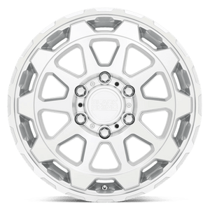 Black Rhino ROTOR Gloss Silver W/mirror Cut Face 20x9 +2 5x127mm 71.5mm - Wheelwiz
