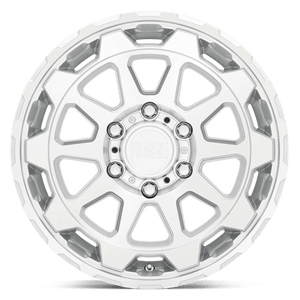 Black Rhino ROTOR Gloss Silver W/mirror Cut Face 17x8.5 +12 6x114.3mm 76.1mm - Wheelwiz
