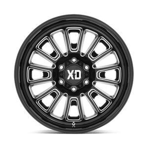XD Series XD864 ROVER Gloss Black Milled 24x12 -44 8x180mm 124.2mm - Wheelwiz