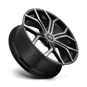 DUB Gloss Machined Double Dark Tint 24x9.5 +40 Custom 72.6mm - Wheelwiz
