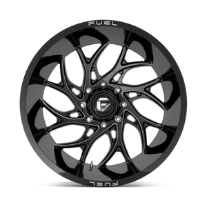 Fuel Offroad D741 RUNNER Gloss Black Milled 22x10 -18 8x180mm 124.2mm - Wheelwiz