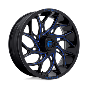 Fuel Offroad D778 RUNNER UTV Gloss Black Milled Candy Blue 18x7 +13 4x156mm 132mm - Wheelwiz