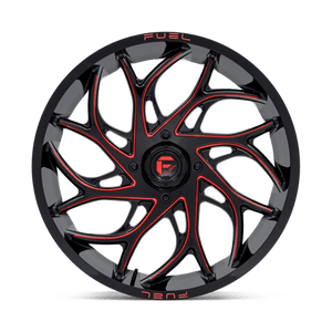 Fuel Offroad D779 RUNNER UTV Gloss Black Milled Candy Red 24x7 +13 4x156mm 132mm - Wheelwiz