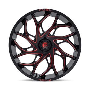 Fuel Offroad D779 RUNNER UTV Gloss Black Milled Candy Red 24x7 +13 4x137mm 110.1mm - Wheelwiz