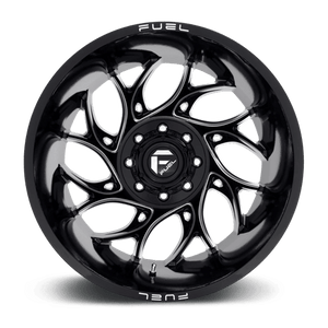 Fuel Offroad D741 RUNNER Gloss Black Milled 20x8.25 -202 8x200mm 142mm - Wheelwiz