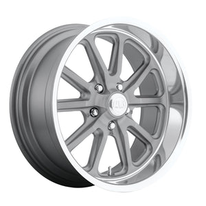 US MAG U111 RAMBLER Matte Gun Metal Machined 20x10.5 +30 5x120mm 72.6mm - Wheelwiz