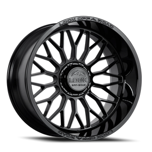 Lock Offroad Rampage Gloss Black 20x9 +1 5x127|5x139.7mm 87.1mm