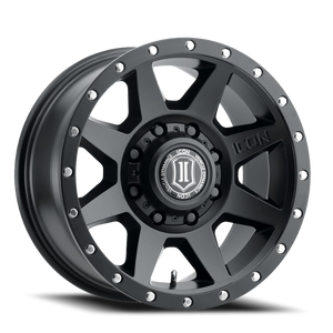 Icon Alloys Rebound HD Satin Black 18x9 +6 8x170mm 125mm