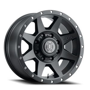 Icon Alloys Rebound Satin Black 20x9 +12 8x165.1mm 121.4mm