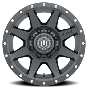 Icon Alloys Rebound Satin Black 20x9 +12 8x180mm 124.2mm