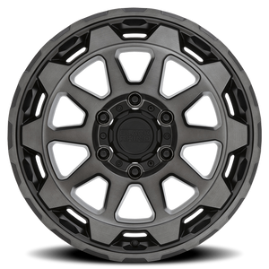 Black Rhino ROTOR Matte Gunmetal With Brushed Tinted Face 20x9 +12 6x120mm 67.1mm - Wheelwiz