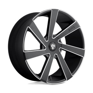 DUB Matte Black Milled 22x9.5 +20 Custom 72.6mm - Wheelwiz