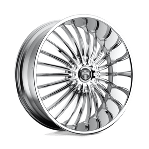 DUB R140 RSE Chrome 24x9.5 +10 Custom 72.6mm - Wheelwiz