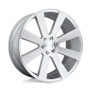 DUB S213 8-BALL Gloss Silver Brushed 24x10 +30 6x139.7mm 78.1mm - Wheelwiz