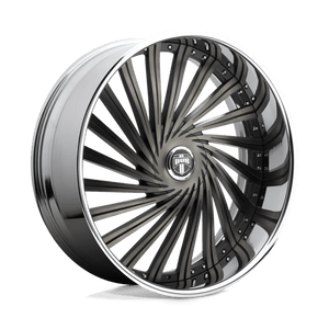 DUB S241 DAZED Matte Black Double Dark Tint 26x9 +05 5x120.65|5x127mm 78.1mm - 2 PIECE - WheelWiz