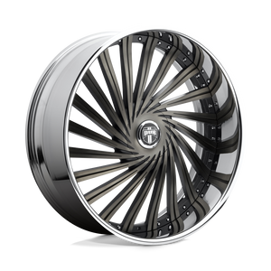 DUB S241 DAZED Matte Black Double Dark Tint 26x9 +05 5x120.65|5x127mm 78.1mm - 2 PIECE - WheelWiz