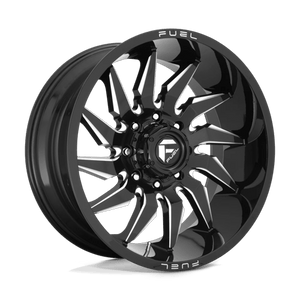 Fuel Offroad D744 SABER Gloss Black Milled 20x9 +1 8x170mm 125.1mm - Wheelwiz