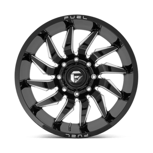 Fuel Offroad D744 SABER Gloss Black Milled 22x12 -44 8x180mm 124.2mm - Wheelwiz