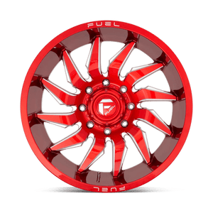 Fuel Offroad D745 SABER Candy Red Milled 24x12 -44 8x180mm 124.2mm - WheelWiz