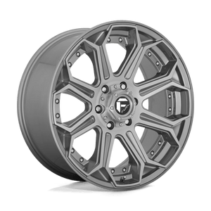 Fuel Offroad D705 SIEGE Brushed Gun Metal Tinted Clear 18x9 -12 6x139.7mm 106.1mm - WheelWiz