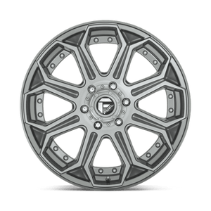 Fuel Offroad D705 SIEGE Brushed Gun Metal Tinted Clear 20x9 +20 6x135mm 87.1mm - WheelWiz