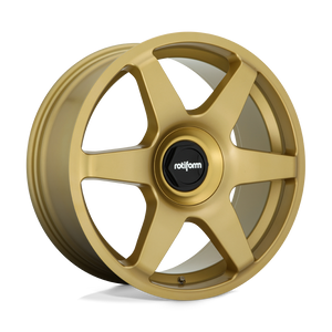 Rotiform R118 SIX Matte Gold 18x8.5 +45 5x100|5x112mm 66.6mm - WheelWiz