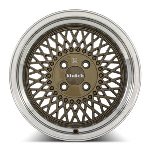 MRR SL1 Bronze Machined Lip 16x8 +15 4x100mm 73.1mm