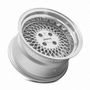 MRR SL1 Silver Machined Face 15x8.5 +17 4x100mm 73.1mm - Wheelwiz