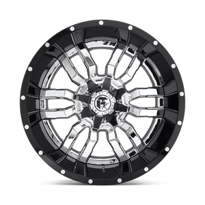 Fuel Offroad D270 SLEDGE Chrome Plated Gloss Black Lip 20x12 -43 8x180mm 124.2mm - 2 PIECE - Wheelwiz