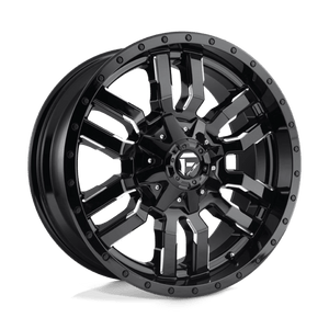 Fuel Offroad D595 SLEDGE Gloss Black Milled 22x9.5 +20 5x139.7|5x150mm 110.1mm - WheelWiz