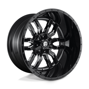Fuel Offroad D595 SLEDGE Gloss Black Milled 24x14 -75 8x165.1mm 125.1mm - WheelWiz