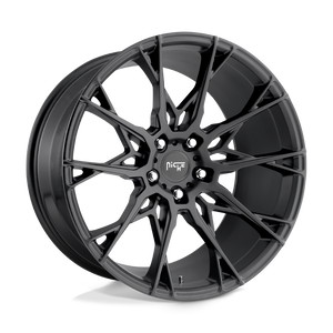 Niche M183 STACCATO Matte Black 22x10.5 +30 5x120mm 74.1mm - WheelWiz
